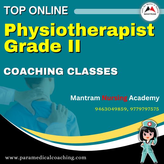 Best Online Physiotherapist Grade II Recruitment Coaching Institute in India